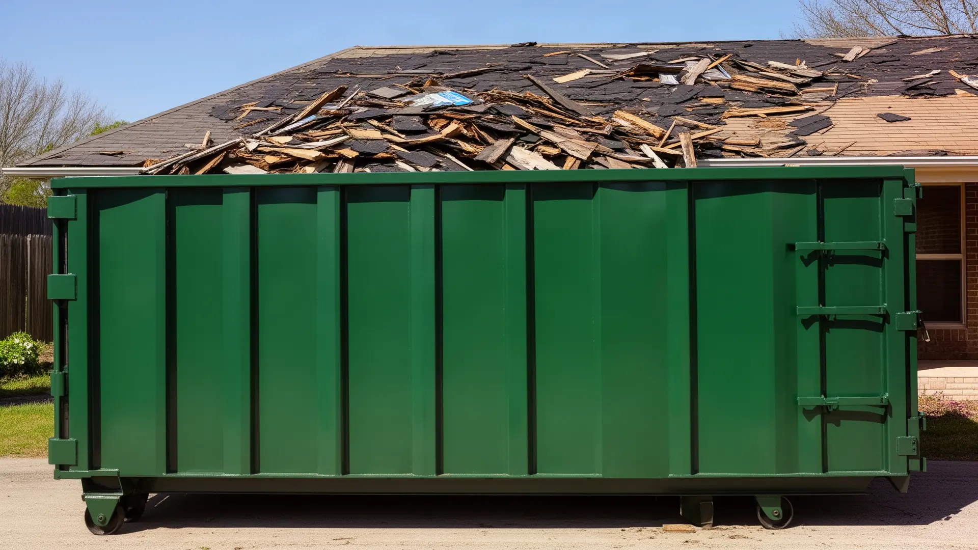 Roll-off dumpster from Rudy's Tumwater Dumpster Rental in Tumwater, WA
